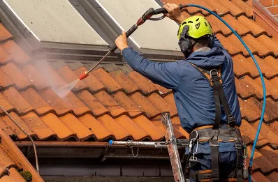 Démoussage et hydrofuge de toiture à Thérondels